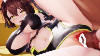 【MMD R-18 SEX DANCE】BALTIMORE HOT SEX CUM INSIDE BIG ASS 精液だらけの変態 [MMD]